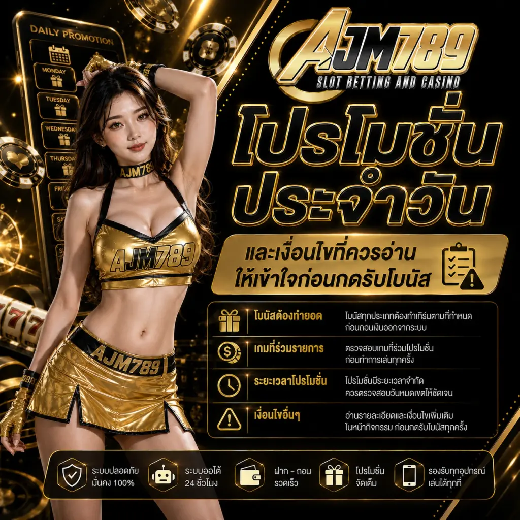 โปรโมชันประจำวัน AJM789